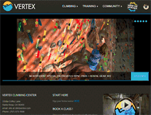 Tablet Screenshot of climbvertex.com